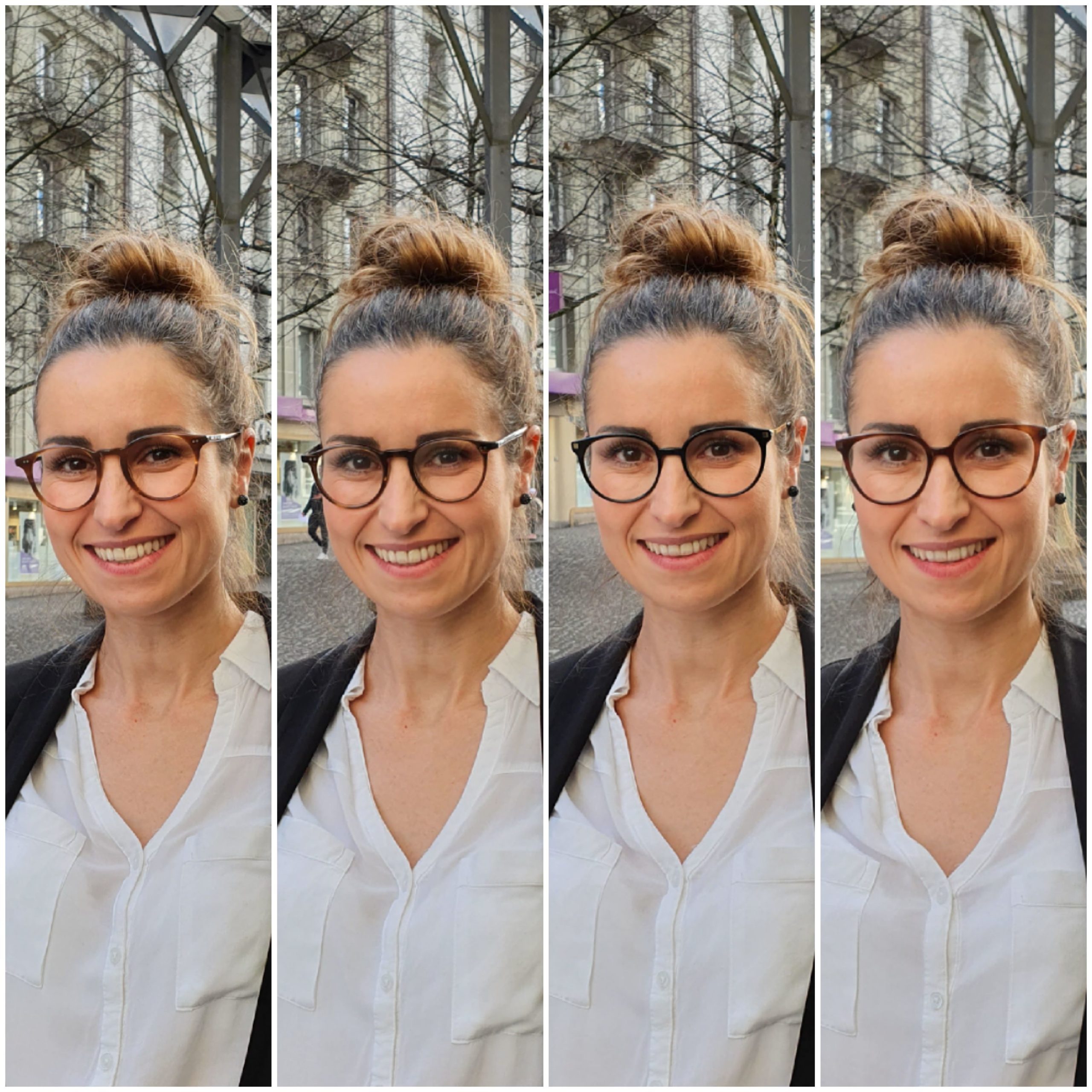 Sandra avec des lunettes