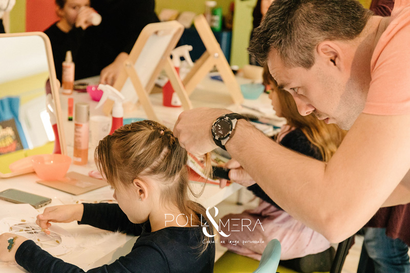 Atelier coiffures et bricolage , filles rebelles